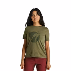 Tricou Ciclism SPECIALIZED/FJALLRAVEN Women's Wool (S/S) - Green