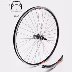 Roata Spate CROSSER X2 36H 28'' Filet, QR - Frana V-brake cu Butuc JoyTech | capsata
