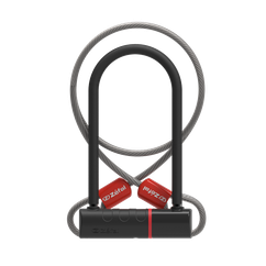 Antifurt U-Lock ZEFAL K-Traz U17 14mm + Cablu 10mm/120cm - Grey/Black