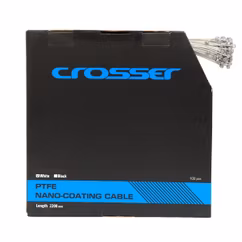 Cablu frana Nano CROSSER 7*7*1.5mm 2200mm - White (1 buc.)