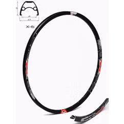Janta CROSSER X6 28'' 36H - Black | Capsata