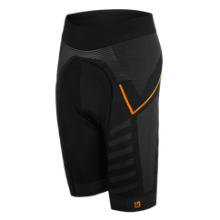 Pantaloni Scurti Ciclism cu Bazon FUNKIER Velletri Elite fara cusaturi - Grey/Orange