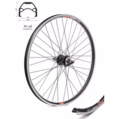 Roata Spate CROSSER X2 36H 26'' Filet, QR - Frana disc (6 suruburi) cu Butuc R-D242 | capsata
