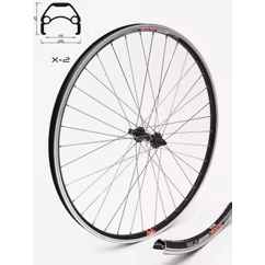 Roata Fata CROSSER X2 36H 28'' QR - Frana V-brake cu Butuc JY751 | capsata