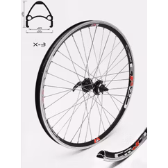 Roata Fata CROSSER X3 36H 26'' QR - Frana disc (6 suruburi) cu Butuc Joytech
