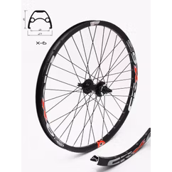 Roata Fata CROSSER X6 36H 26'' QR - Frana disc (6 suruburi) cu Butuc JTD761