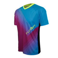 Tricou Ciclism FUNKIER Termoli Enduro Men (S/S) - Purple/Blue