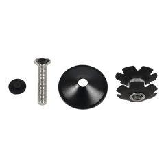 Floare Furca SPECIALIZED HDS HEADSET CAP, TK-SP-ST-17, ALLOY TOP CAP GLOSS BLk, STAINLESS BOLT ED BLACK, W/STAR NUT, NO LOGO