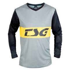 Tricou Ciclism TSG Walf (L/S) - Grey Black