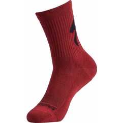 Sosete Ciclism SPECIALIZED Cotton Tall Logo - Maroon