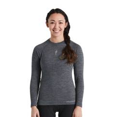 Bluza de Corp Termica SPECIALIZED Women's Merino Seamless Baselayer (L/S) - Grey