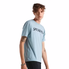 Tricou Ciclism SPECIALIZED Men's Wordmark (S/S) - Arctic Blue